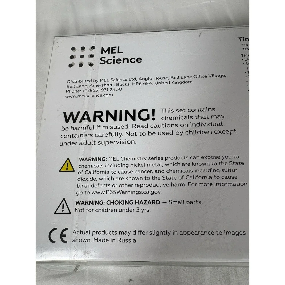 MEL Chemistry Tin Crystal Growth Experiment Kit STEM Science Lab Set NEW